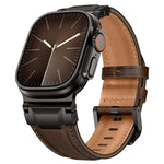 Lederarmband im Panzerstil, für Apple Watch 46 mm / 49 mm / 45 mm / 44 mm