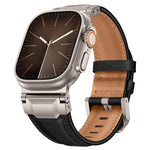 Lederarmband im Panzerstil, für Apple Watch 46 mm / 49 mm / 45 mm / 44 mm