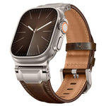 Lederarmband im Panzerstil, für Apple Watch 46 mm / 49 mm / 45 mm / 44 mm