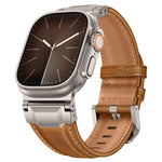 Lederarmband im Panzerstil, für Apple Watch 46 mm / 49 mm / 45 mm / 44 mm