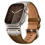 Lederarmband im Panzerstil, für Apple Watch 46 mm / 49 mm / 45 mm / 44 mm