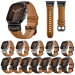 Lederarmband im Panzerstil, für Apple Watch 46 mm / 49 mm / 45 mm / 44 mm
