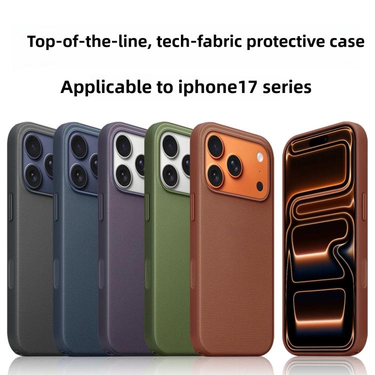 Official Tech Fabric Texture Side-Stick TPU Magsafe Phone Case with AI Camera Button, For iPhone 17 Pro Max, For iPhone 17 Pro