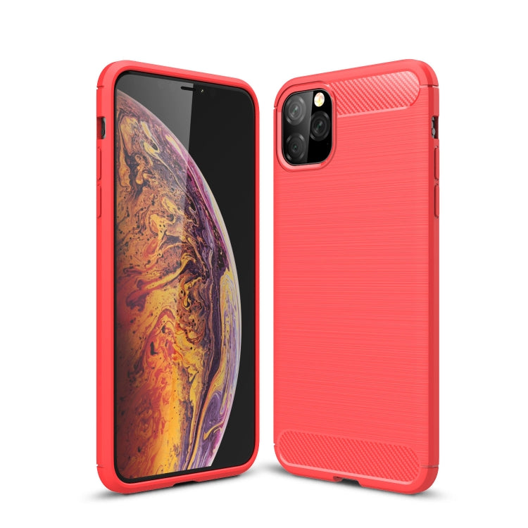 Brushed Texture Carbon Fiber TPU Case for  iPhone XI Max 2019, For iPhone 11 Pro Max
