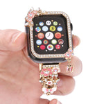 Quaste Blume Einzelner Diamant Hohle PC-Uhrenschale, Für Apple Watch Series 6 / 5 / 4 & SE 44mm, Für Apple Watch Series 6 / 5 / 4 & SE 40mm, Für Apple Watch Series 10 / 11 46mm, Für Apple Watch Series 10 / 11 42mm, Für Apple Watch Series 9 / 8 / 7 44mm