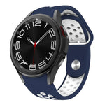 Zweifarbiges Silikon-Uhrenarmband mit umgekehrter Schnalle, für Samsung Galaxy Watch FE / 7 / 6 / 5 / 4