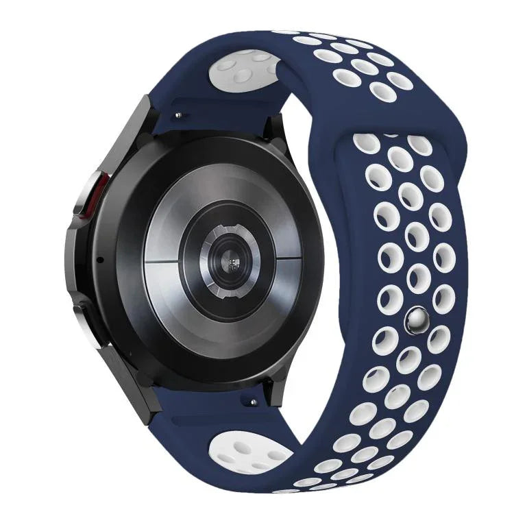 Zweifarbiges Silikon-Uhrenarmband mit umgekehrter Schnalle, für Samsung Galaxy Watch FE / 7 / 6 / 5 / 4