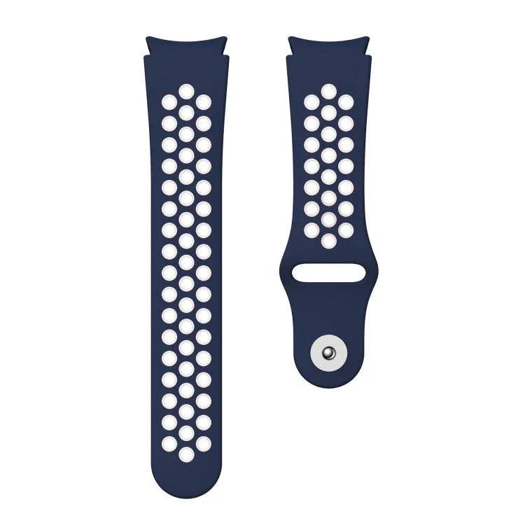 Zweifarbiges Silikon-Uhrenarmband mit umgekehrter Schnalle, für Samsung Galaxy Watch FE / 7 / 6 / 5 / 4