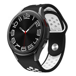 Zweifarbiges Silikon-Uhrenarmband mit umgekehrter Schnalle, für Samsung Galaxy Watch FE / 7 / 6 / 5 / 4