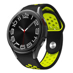 Zweifarbiges Silikon-Uhrenarmband mit umgekehrter Schnalle, für Samsung Galaxy Watch FE / 7 / 6 / 5 / 4