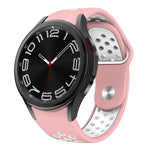 Zweifarbiges Silikon-Uhrenarmband mit umgekehrter Schnalle, für Samsung Galaxy Watch FE / 7 / 6 / 5 / 4