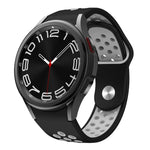 Zweifarbiges Silikon-Uhrenarmband mit umgekehrter Schnalle, für Samsung Galaxy Watch FE / 7 / 6 / 5 / 4