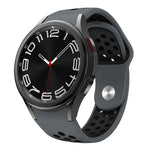 Zweifarbiges Silikon-Uhrenarmband mit umgekehrter Schnalle, für Samsung Galaxy Watch FE / 7 / 6 / 5 / 4