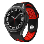 Zweifarbiges Silikon-Uhrenarmband mit umgekehrter Schnalle, für Samsung Galaxy Watch FE / 7 / 6 / 5 / 4