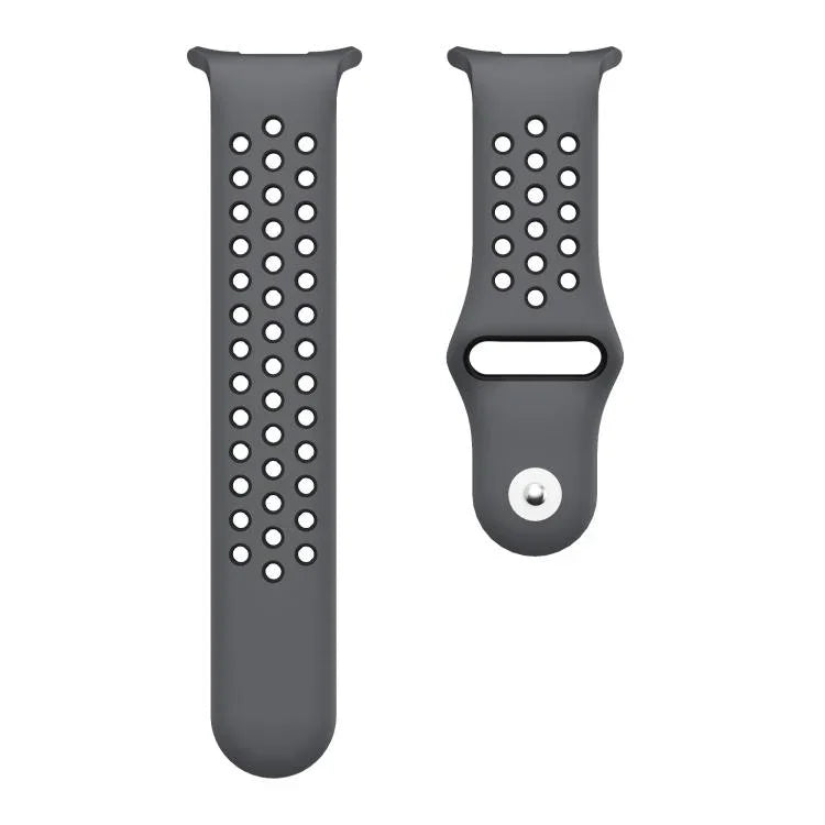 Two Color Round Holes Reverse Buckle Silicone Watch Band, For Samsung Galaxy Watch Ultra 47mm / Ultra 2025