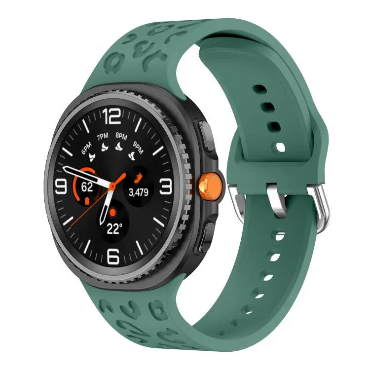Leopard Print Silicone Watch Band, For Samsung Galaxy Watch8 / Watch8 Classic