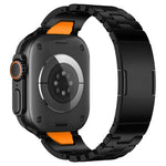Edelstahl-Uhrenarmband mit H-förmigem Schnellverschluss und Schmetterlingsschließe, passend für Apple Watch 44 mm / 45 mm / 46 mm / 49 mm und 42 mm / 41 mm / 40 mm / 38 mm