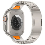 Edelstahl-Uhrenarmband mit H-förmigem Schnellverschluss und Schmetterlingsschließe, passend für Apple Watch 44 mm / 45 mm / 46 mm / 49 mm und 42 mm / 41 mm / 40 mm / 38 mm
