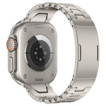 Edelstahl-Uhrenarmband mit H-förmigem Schnellverschluss und Schmetterlingsschließe, passend für Apple Watch 44 mm / 45 mm / 46 mm / 49 mm und 42 mm / 41 mm / 40 mm / 38 mm