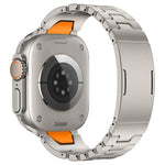 Edelstahl-Uhrenarmband mit H-förmigem Schnellverschluss und Schmetterlingsschließe, passend für Apple Watch 44 mm / 45 mm / 46 mm / 49 mm und 42 mm / 41 mm / 40 mm / 38 mm