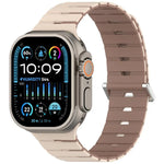 Magnetisches Silikonarmband im Melodica-Stil, zweifarbig, für Apple Watch 46 mm / 49 mm / 45 mm / 44 mm, für Apple Watch 42 mm / 41 mm / 40 mm / 38 mm