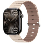 Magnetisches Silikonarmband im Melodica-Stil, zweifarbig, für Apple Watch 46 mm / 49 mm / 45 mm / 44 mm, für Apple Watch 42 mm / 41 mm / 40 mm / 38 mm