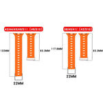 Magnetisches Silikonarmband im Melodica-Stil, zweifarbig, für Apple Watch 46 mm / 49 mm / 45 mm / 44 mm, für Apple Watch 42 mm / 41 mm / 40 mm / 38 mm