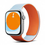 Zweifarbiges, magnetisches Silikonarmband mit Litschi-Textur, passend für Apple Watch 46 mm / 49 mm / 45 mm / 44 mm und 42 mm / 41 mm / 40 mm / 38 mm