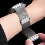 Milanaise-Armband mit Magnetverschluss, komplett aus Titan, für Apple Watch 46 mm / 49 mm / 45 mm / 44 mm