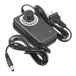12V Adjustable Power Supply Adapter AC DC 3V - 12V 2A 24W Universal Charger Voltage Regulator Driver, US Plug, EU Plug