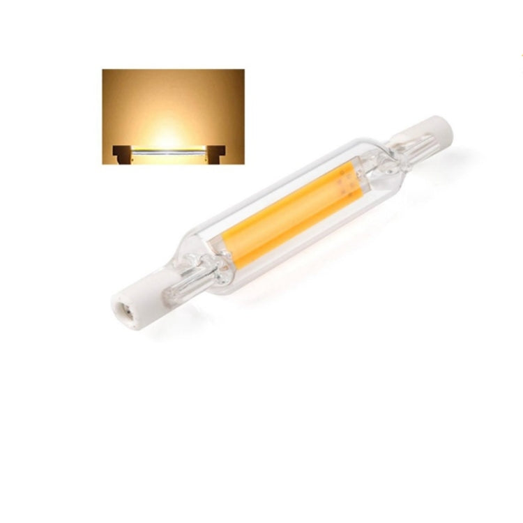 R7S 5W COB LED Lamp Bulb Glass Tube for Replace Halogen Light Spot Light,Lamp Length: 78mm, 220v, 110v