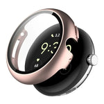 ENKAY Hat-Prince Vollflächige Schutzfolie aus gehärtetem Glas mit integrierter PC-Schutzhülle für Google Pixel Watch 4 (45 mm) und Google Pixel Watch 4 (41 mm)