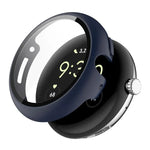ENKAY Hat-Prince Vollflächige Schutzfolie aus gehärtetem Glas mit integrierter PC-Schutzhülle für Google Pixel Watch 4 (45 mm) und Google Pixel Watch 4 (41 mm)