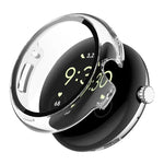 ENKAY Hat-Prince Vollflächige Schutzfolie aus gehärtetem Glas mit integrierter PC-Schutzhülle für Google Pixel Watch 4 (45 mm) und Google Pixel Watch 4 (41 mm)