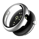 ENKAY Hat-Prince Vollflächige Schutzfolie aus gehärtetem Glas mit integrierter PC-Schutzhülle für Google Pixel Watch 4 (45 mm) und Google Pixel Watch 4 (41 mm)