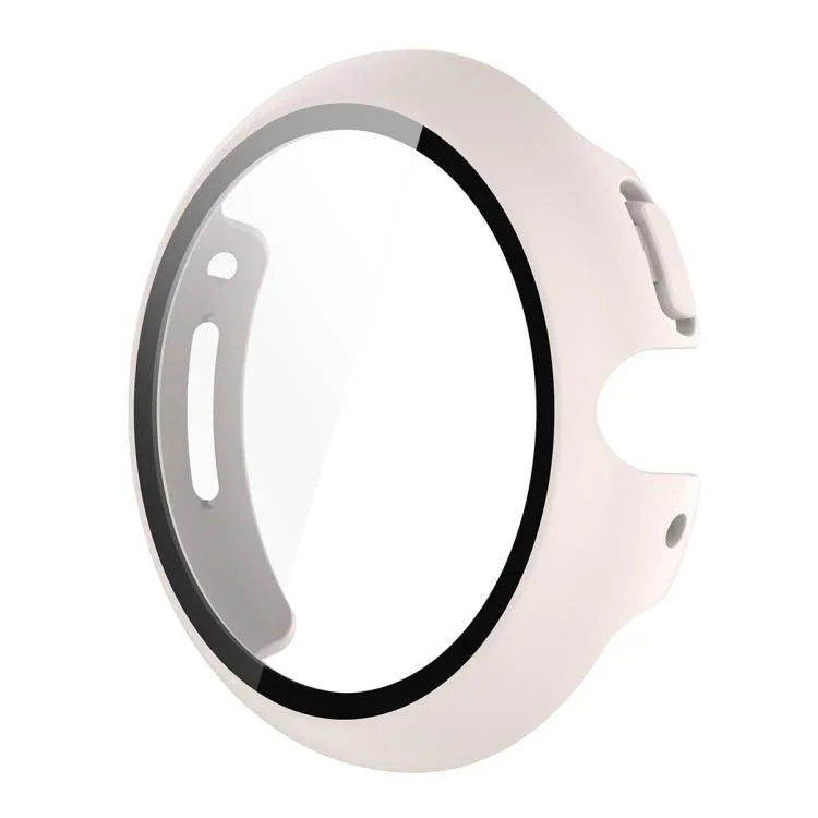 ENKAY Hat-Prince Vollflächige Schutzfolie aus gehärtetem Glas mit integrierter PC-Schutzhülle für Google Pixel Watch 4 (45 mm) und Google Pixel Watch 4 (41 mm)