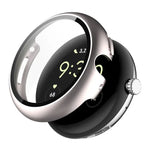 ENKAY Hat-Prince Vollflächige Schutzfolie aus gehärtetem Glas mit integrierter PC-Schutzhülle für Google Pixel Watch 4 (45 mm) und Google Pixel Watch 4 (41 mm)