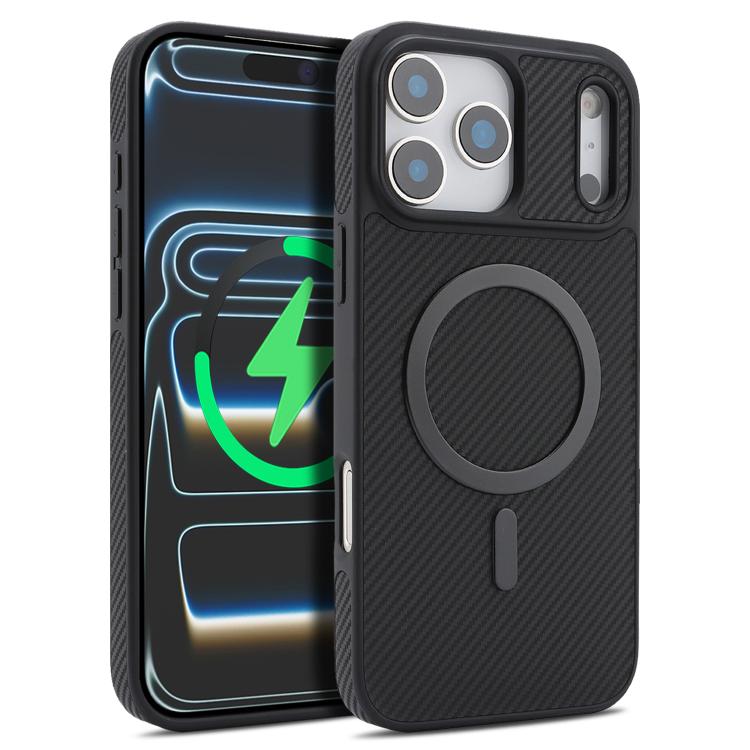 Kalebol Carbonfaser MagSafe Handyhülle, Für iPhone 17 Pro Max, Für iPhone 17 Pro, Für iPhone 17, Für iPhone Air, Für iPhone 16 Pro Max, Für iPhone 16 Pro, Für iPhone 16 Plus, Für iPhone 16
