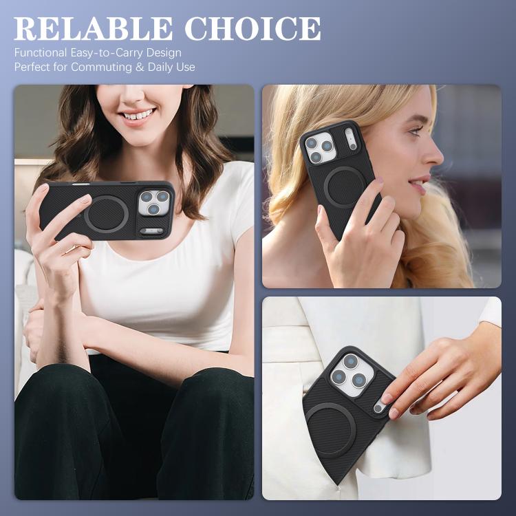 Kalebol Carbonfaser MagSafe Handyhülle, Für iPhone 17 Pro Max, Für iPhone 17 Pro, Für iPhone 17, Für iPhone Air, Für iPhone 16 Pro Max, Für iPhone 16 Pro, Für iPhone 16 Plus, Für iPhone 16