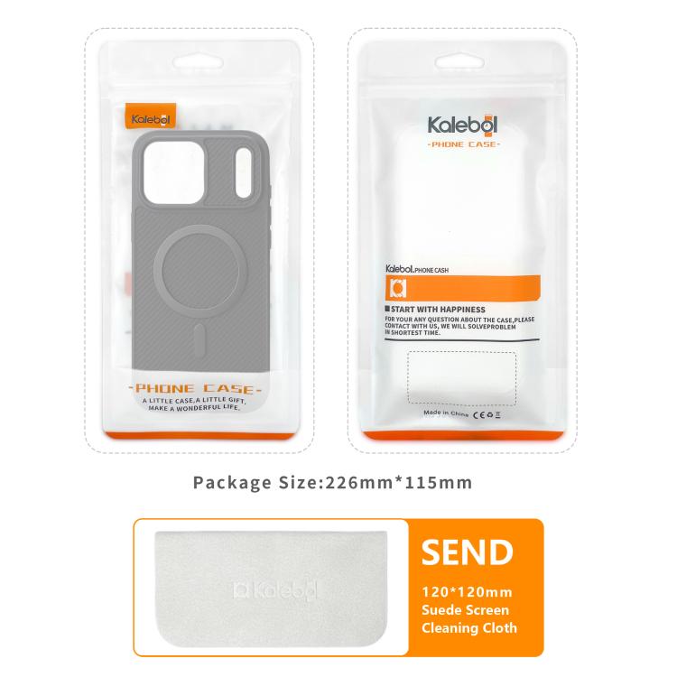 Kalebol Carbonfaser MagSafe Handyhülle, Für iPhone 17 Pro Max, Für iPhone 17 Pro, Für iPhone 17, Für iPhone Air, Für iPhone 16 Pro Max, Für iPhone 16 Pro, Für iPhone 16 Plus, Für iPhone 16