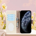 Litchi Texture Wallet Mirror Leather Phone Case, For iPhone 11 Pro