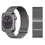 Kalebol Double Link Milanese Double Magnetic Stainless Steel Watch Band, For Apple Watch 46mm / 49mm / 45mm / 44mm, For Apple Watch 42mm / 41mm / 40mm / 38mm