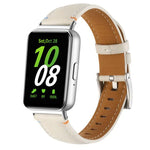 Genähtes, spitz zulaufendes Lederarmband für Samsung Galaxy Fit 3