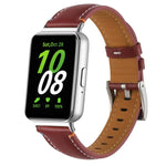 Genähtes, spitz zulaufendes Lederarmband für Samsung Galaxy Fit 3