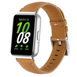 Genähtes, spitz zulaufendes Lederarmband für Samsung Galaxy Fit 3