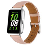Genähtes, spitz zulaufendes Lederarmband für Samsung Galaxy Fit 3