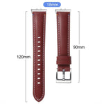 Genähtes, spitz zulaufendes Lederarmband für Samsung Galaxy Fit 3