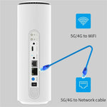 NR500 4000mAh Akku 5G CPE Router SIM-Kartensteckplatz Dual-Band WiFi 6 Gigabit Wireless Repeater, US-Stecker, EU-Stecker, UK-Stecker