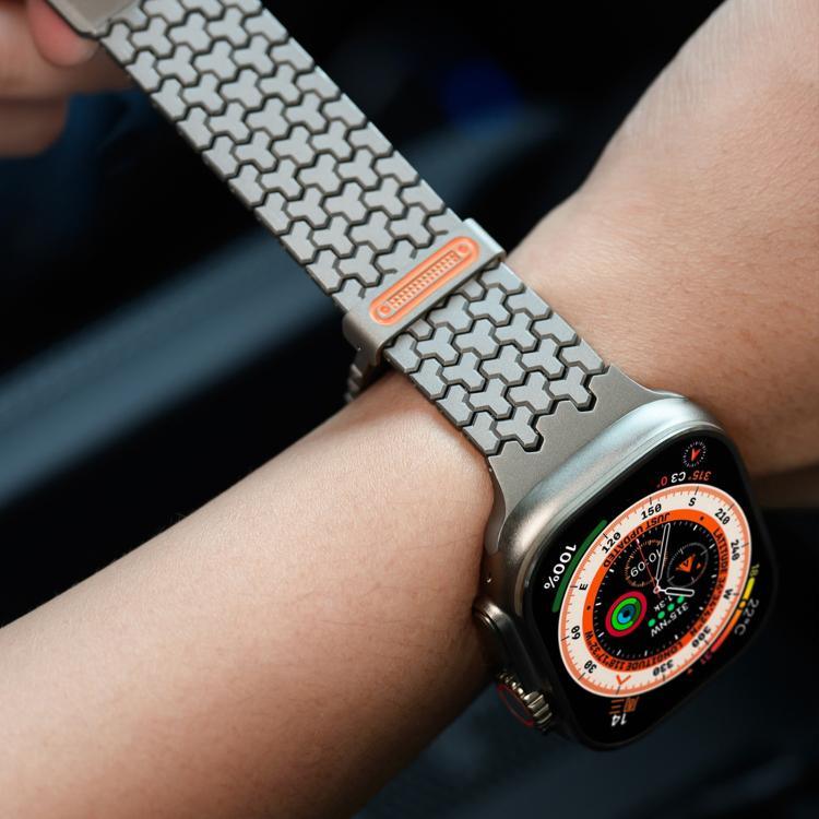 Y-förmiges, doppelt magnetisches Edelstahl-Uhrenarmband, für Apple Watch 42 / 44 / 45 / 46 / 49 mm, für Apple Watch 38 / 40 / 41 / S11 42 mm