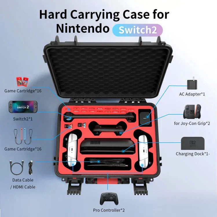 Multifunktionales Pro Controller Handheld-Konsolen-Aufbewahrungs- und wasserdichtes Case, für Nintendo Switch 2